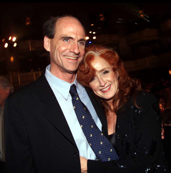 James Taylor and Bonnie Raitt during 15th Annual Rock and Roll Hall of Fame Induction Ceremony, 2000 at Waldorf-Astoria in New York, New York, United States. © Kevin Mazur /WireImage