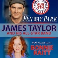 James Taylor to perform at Fenway Park on aug.6 with Bonnie Raitt