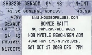October 17, 2009 - House of Blues, Myrtle Beach