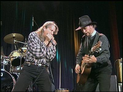 Norton Buffalo (left) and Roy Rogers. Frame grab from Sierra Center Stage TV concert Series sponsored by Sierra Nevada Brewing Company. 2004