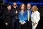 Mike Meyers, Elvis Costello, Bonnie Raitt, Michael McKean and Darlene Love pose backstage during the Little Kids Rock Benefit 2017 at PlayStation Theater on October 18, 2017 in New York City.