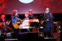 Bonnie Raitt and Elvis Costello perform onstage during the Little Kids Rock Benefit 2017 at PlayStation Theater on October 18, 2017 in New York City.